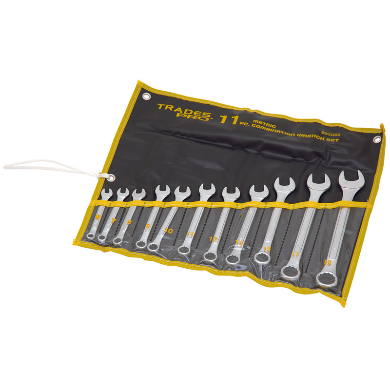 Trades Pro 11pc Metric R&OE Spanner Set