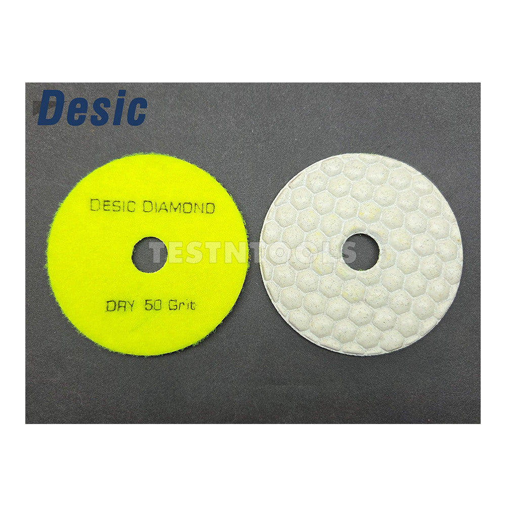 Desic Diamond DRY Polishing Pad 100mm 50 Grit AAA Grade