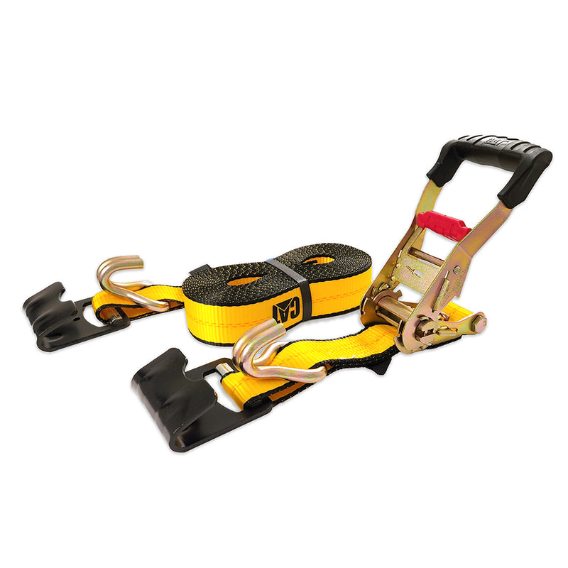 Cat 9M x 50mm Heavy Duty Ratchet Tie-Down Strap - 2-in-1, 2,270KG