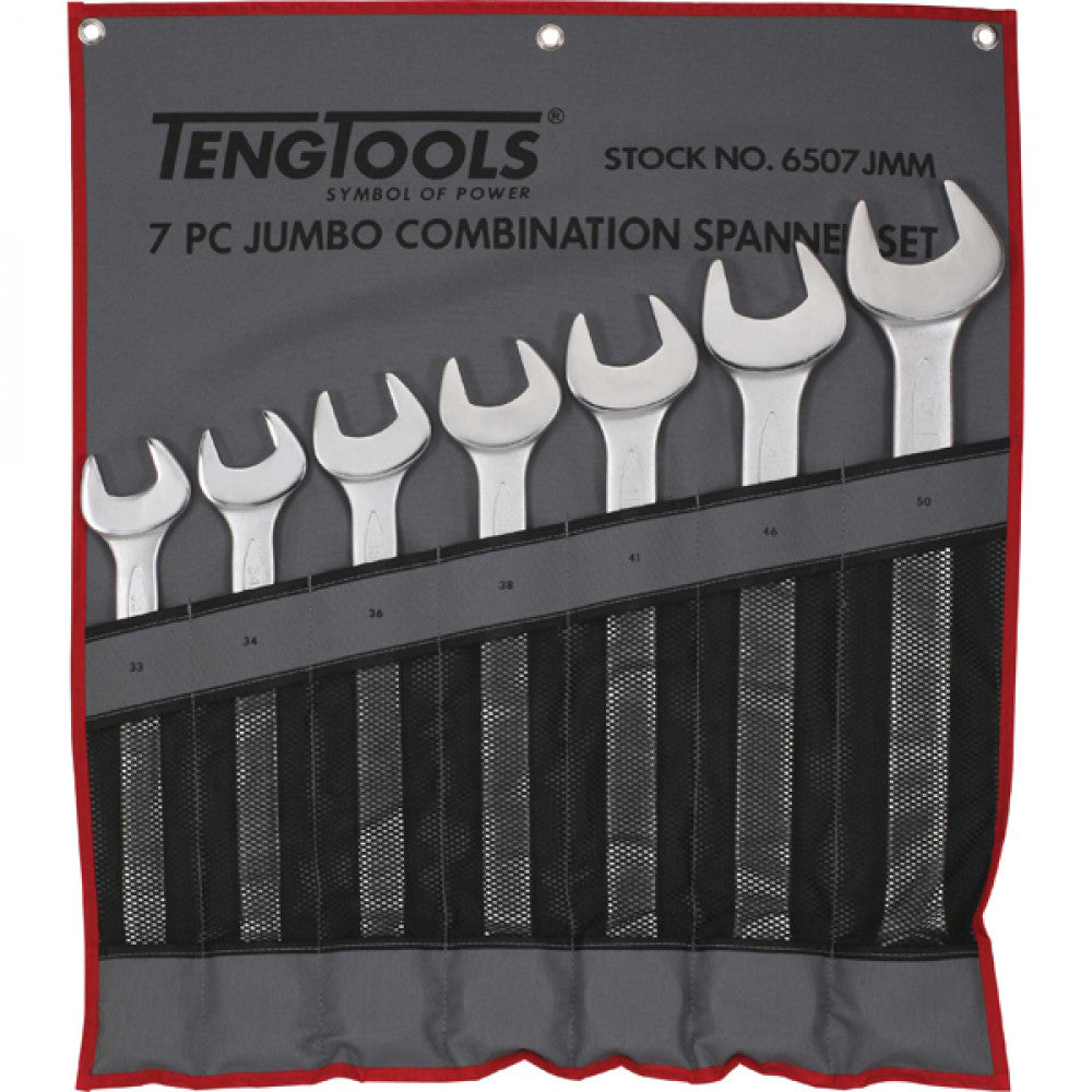 7Pc Roe Combination Spanner Set (33-50mm)