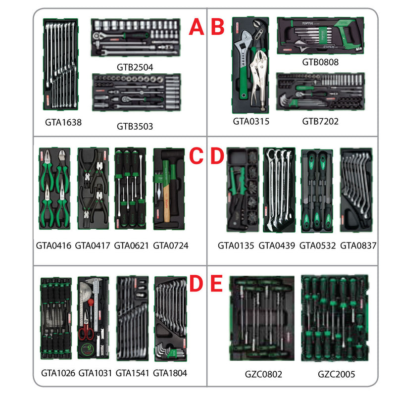 Toptul Proline Tool Cabinet Combo 429 Piece TCAC