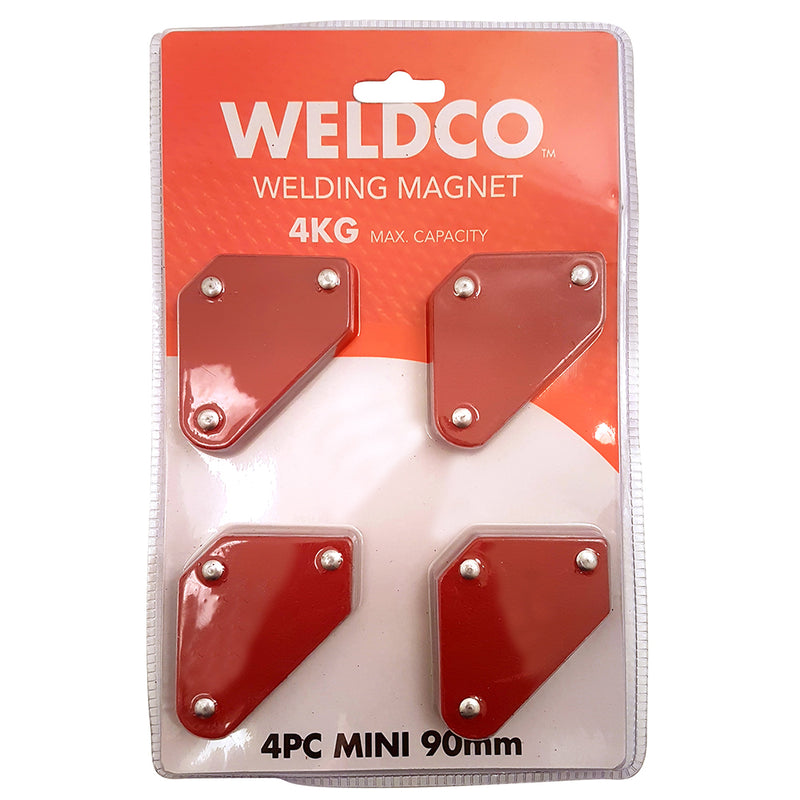 Weldco Welding Magnet 4Pc 4Kg Mini