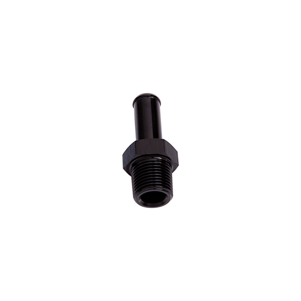 Aeroflow Male NPT To Barb Straight Adapter 3/8" To 3/8" #AF841-06-06BLK