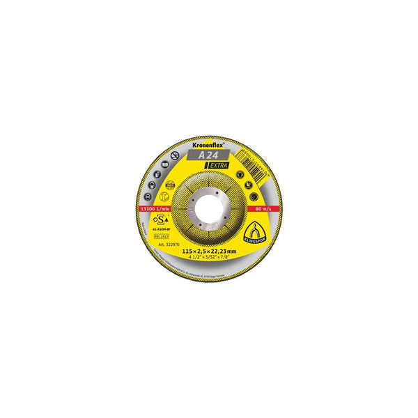 Klingspor A24 Extra Metal Cutting Disc D/C - 230mm, 3mm (25pk)