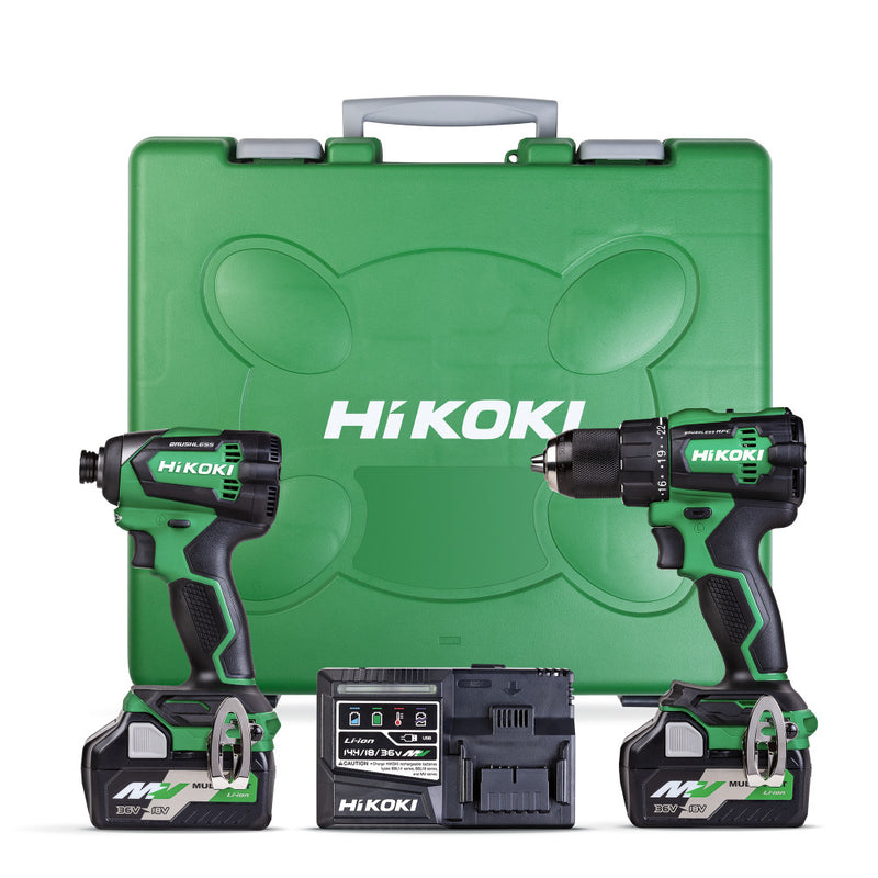 HiKOKI 18V Brushless Impact Drill & Impact Driver Kit