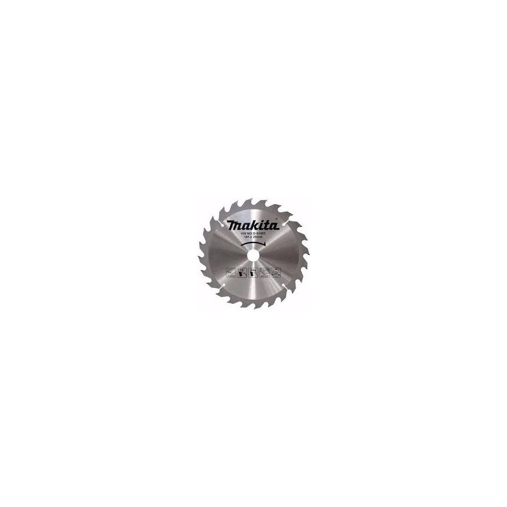 Makita Saw Blade 2PK Standard TCT 185mm 24T/24T