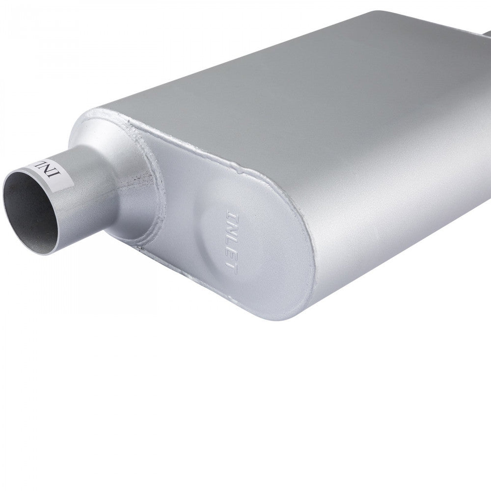 AFTERBURNER Universal Two Chamber 2.25 Offset In/2.25 CentreOut Muffler#ABE42441