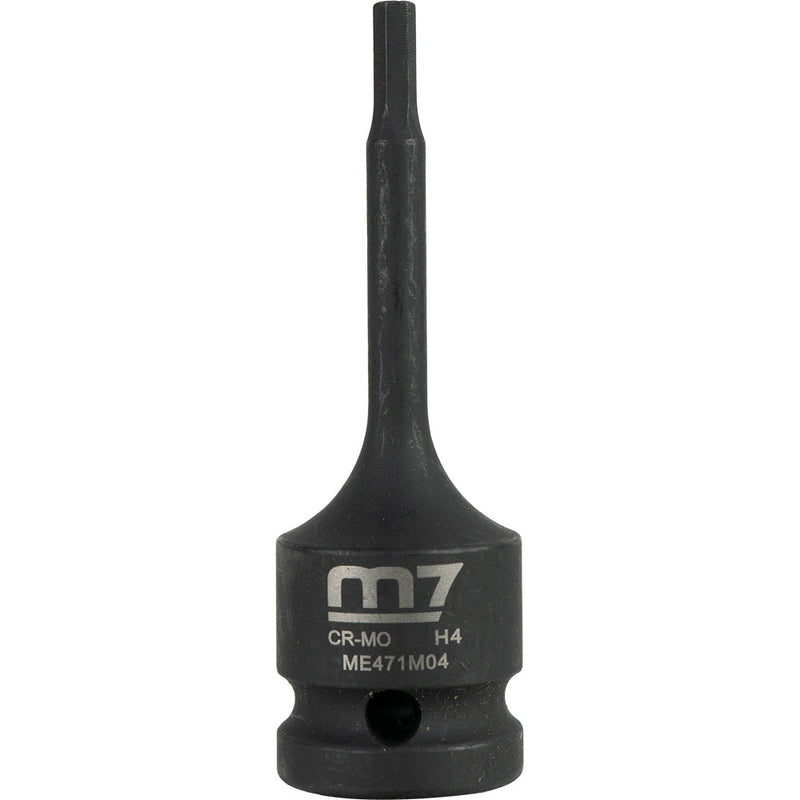 M7 Impact In Hex Socket, 1/2in Drive, 4mm