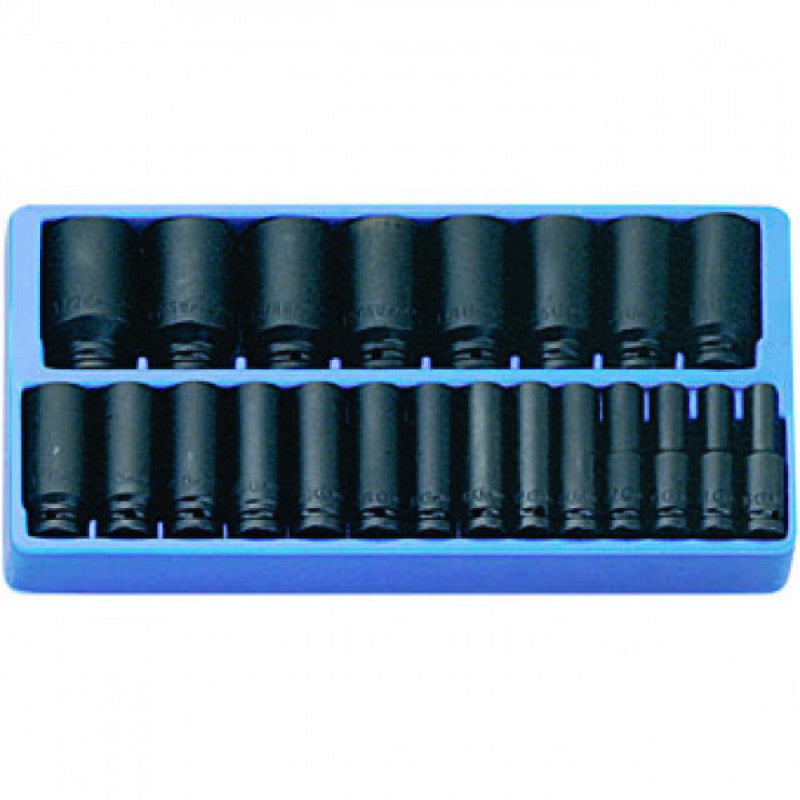 Genius 1/2" Drive 22Pc 5/16-1.1/2" Deep Impact Socket Set