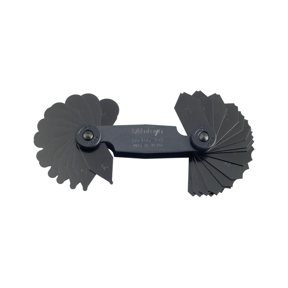 Mitutoyo Radius Gauge 30 Leaves 1/32" - 1/4" By 64ths
