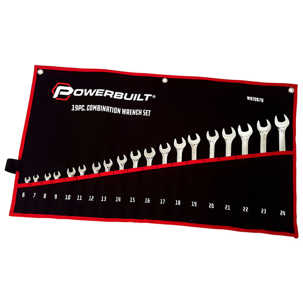 Powerbuilt 19pc Metric R&OE Fully Polished Spanner Set