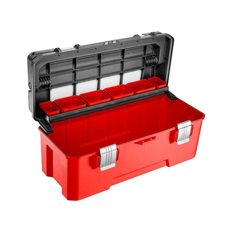 BP.P26A Reinforced Plastic Tool Box Aluminium Handle 660x270x270 13Kg Capacity