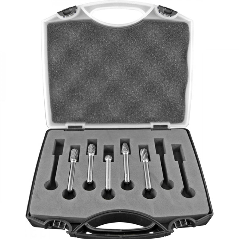 Unikut 5Pc Carbide Burr Set-3/8in Head Dia. Dc/Ac