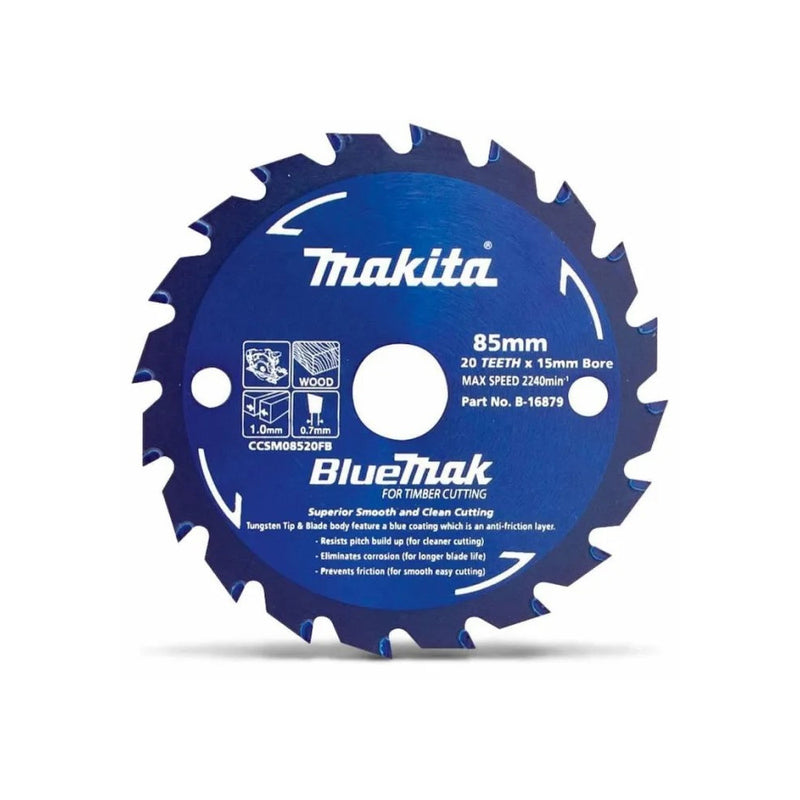 Makita BlueMak TCT Blade 85x15mmx20T