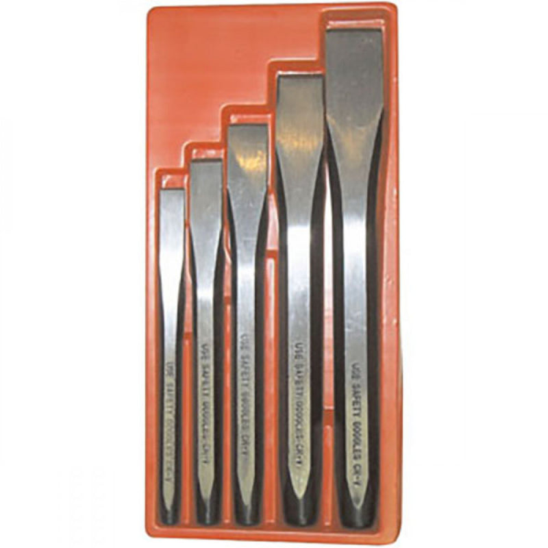 T&E Tools 5Pc Cold Chisel Set