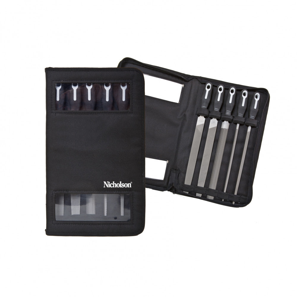 Crescent Nicholson File Set In Zippered Case 254mm/10 Inch 5Pc