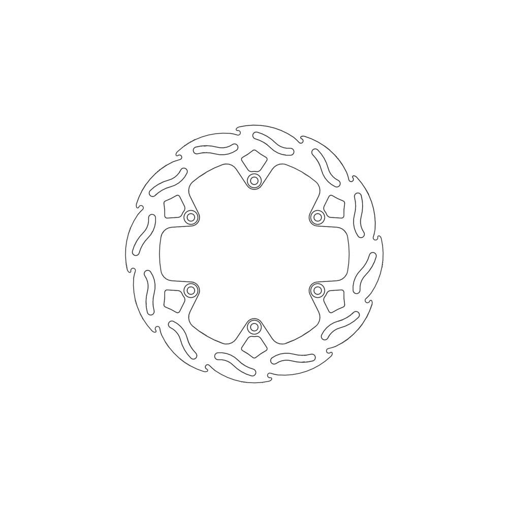 Brake Disc Rear Moto Master Factory Flame 4.4mm For Heavy Brake Draggers Husqvar