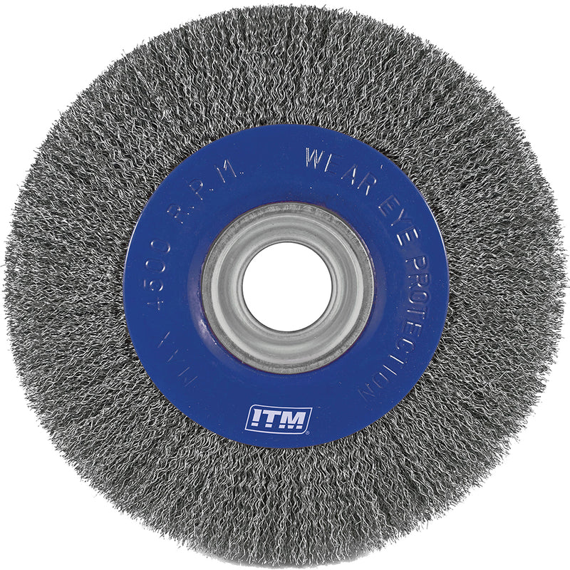 Itm Crimp Wire Wheel Brush Stainless Steel 150 x 1