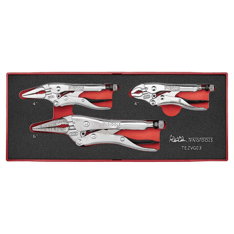 Teng 3pc Plier Set Power Grip