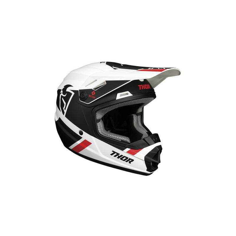 Helmet S22Y Thor MX Sector Split Youth Mips White Black Medium #