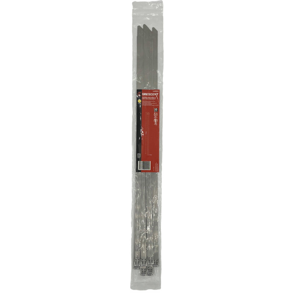 Crescent 520mm x 12mm 316SS Double Ball Cable Ties - 10 Pack