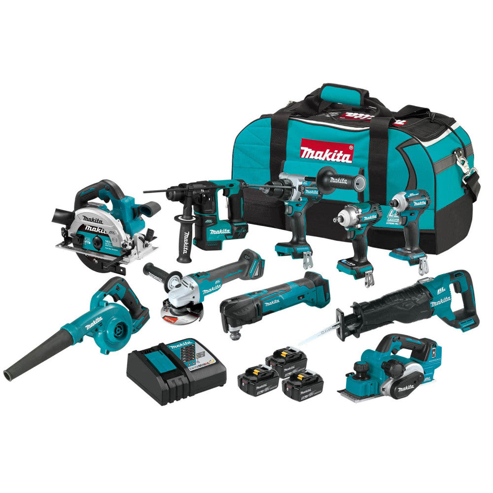Makita 18V Brushless 10-Piece Combo (5.0Ah) Kit