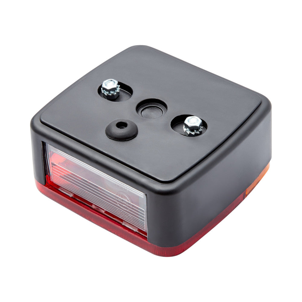 Square 12 Volt Combination Tail Light - No Reflector