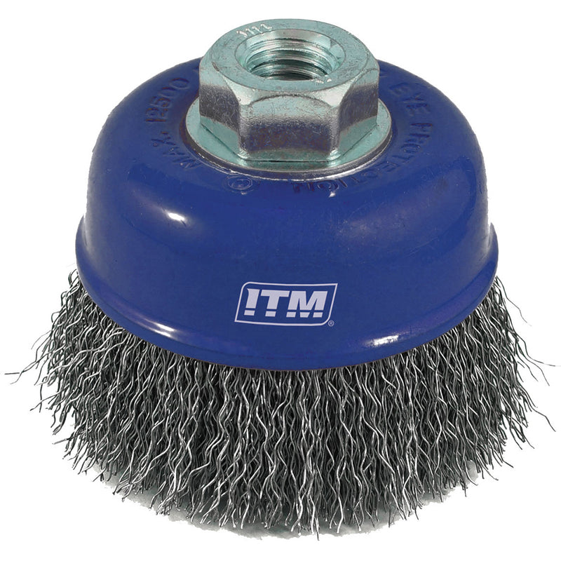 Itm Crimp Wire Cup Brush Stainless Steel 75mm