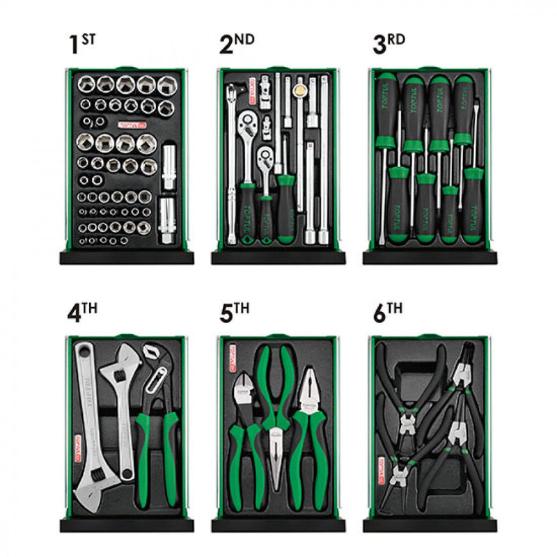 Tool Chest 9-Drawer (9 Insert Tool Trays)  Toptul  GCBZ186A