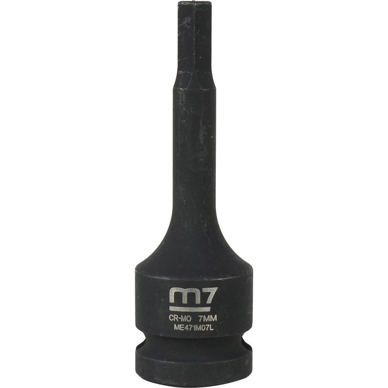 M7 Impact In Hex Socket, 1/2in Drive, 7mm