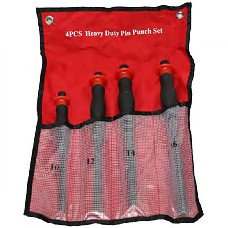 T&E Tools 4Pc Heavy Duty Pin Punch Set