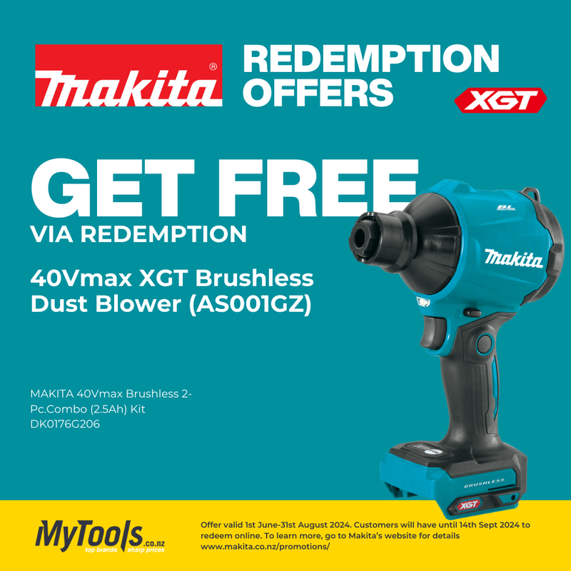 MAKITA 40Vmax Brushless 2-Pc.Combo (2.5Ah) Kit DK0176G206