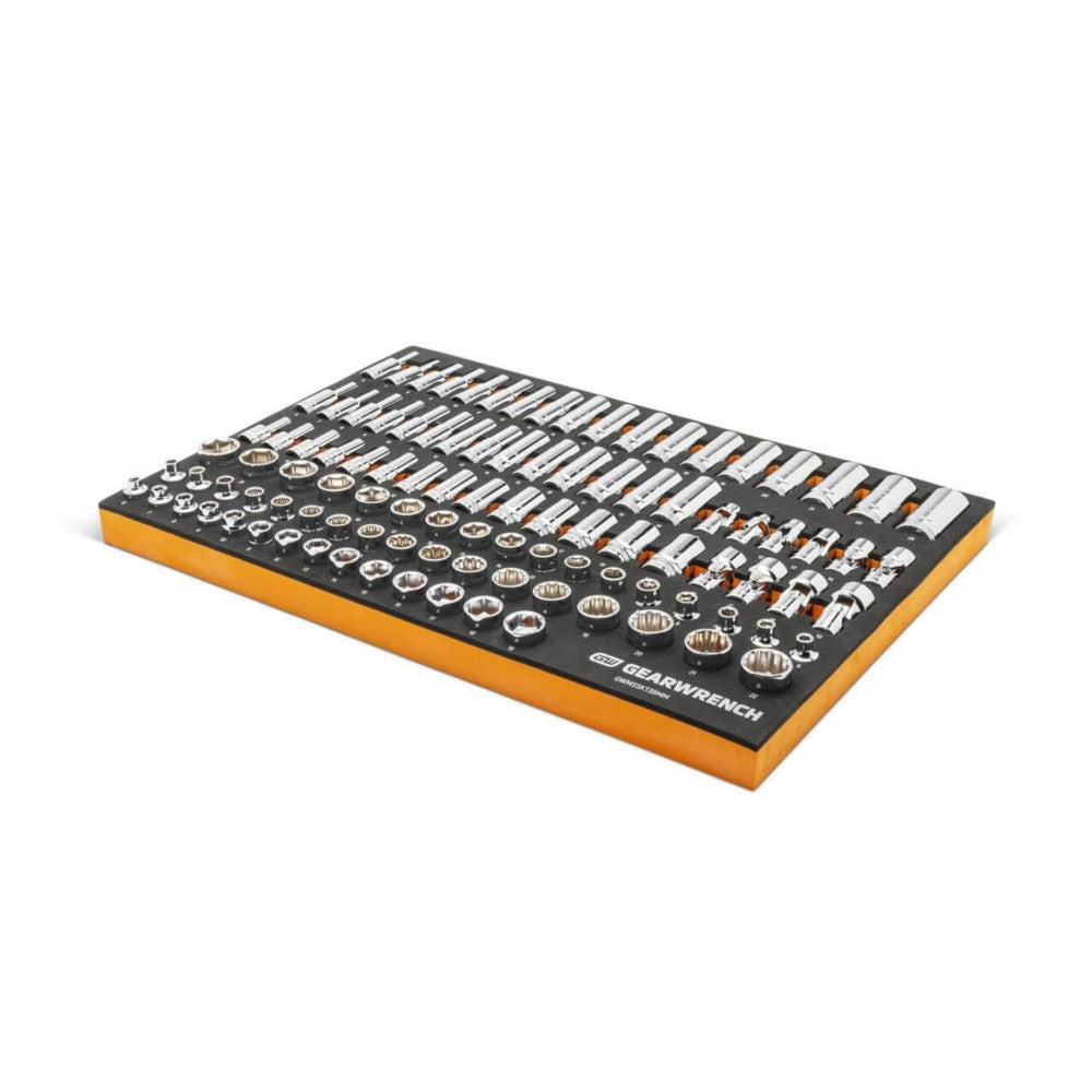 GEARWRENCH 104Pc 3/8in. Drive Master Metric Socket Set In EVA Tray