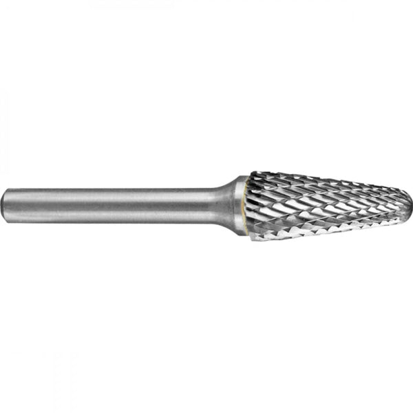 Carbide Burr 3/8 X1-1/16 x 1/4in Tapered Radius Dc