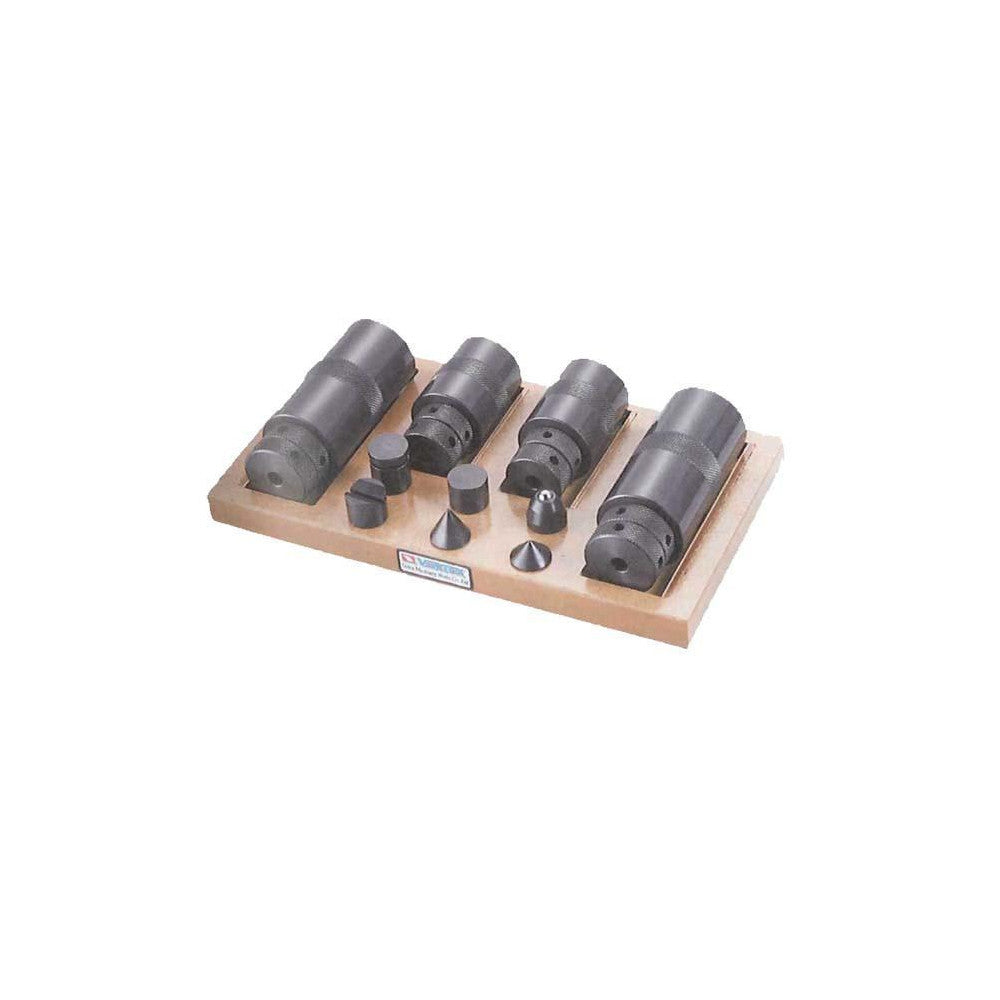 Screw Jack Set 1 Pair 50Ø x 100-150 mm & 1 Set 53Ø x 140-230mm + 6 Cones