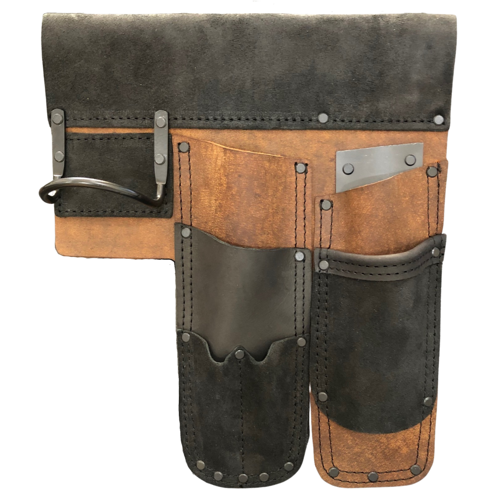 OX Pro Tan & Black Leather Tool Pouch