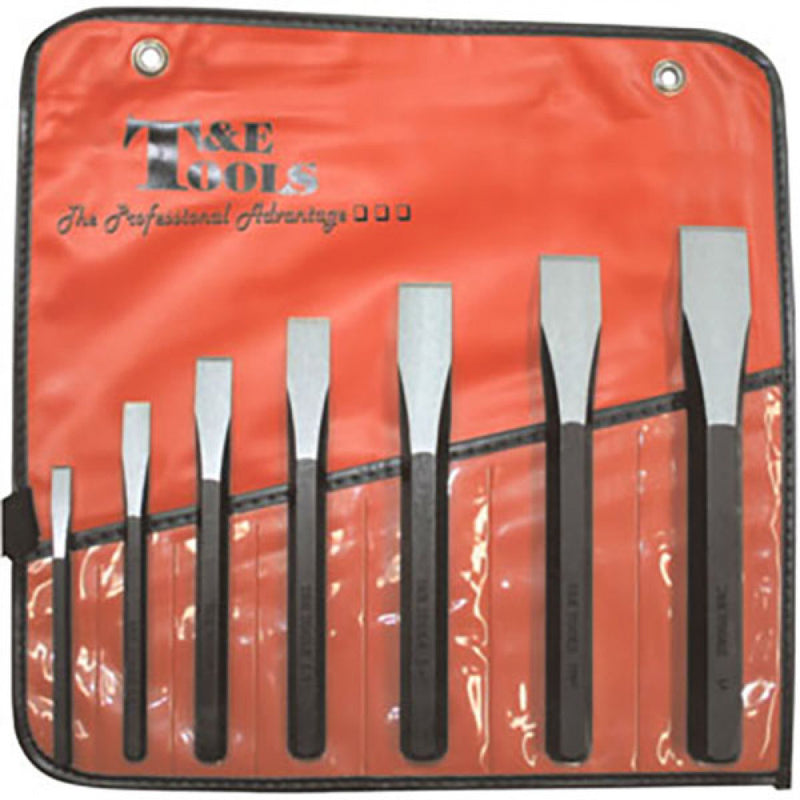 T&E Tools 7Pc Cold Chisel Set