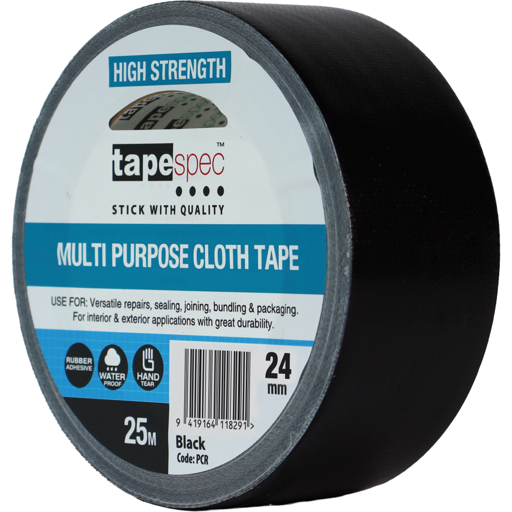 Retail Cloth Black 24mmx25m