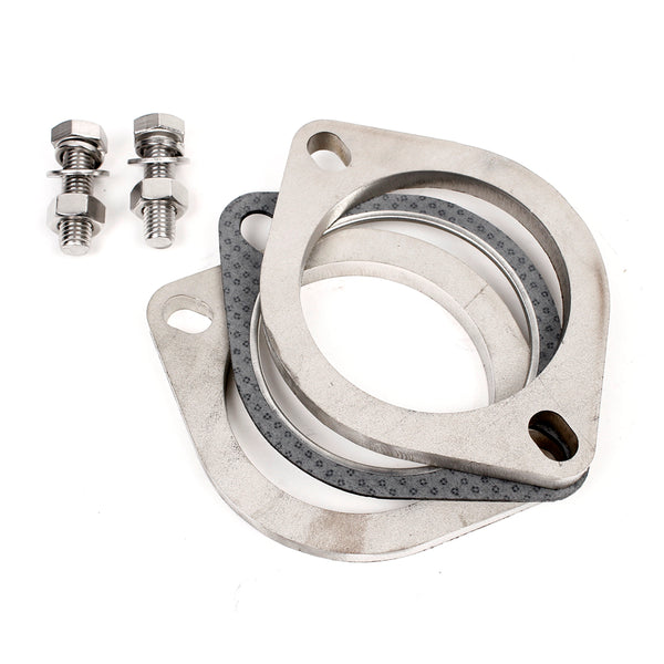 3" ID Exhaust Flange Kit 2-Bolt SS201 Stainless Steel