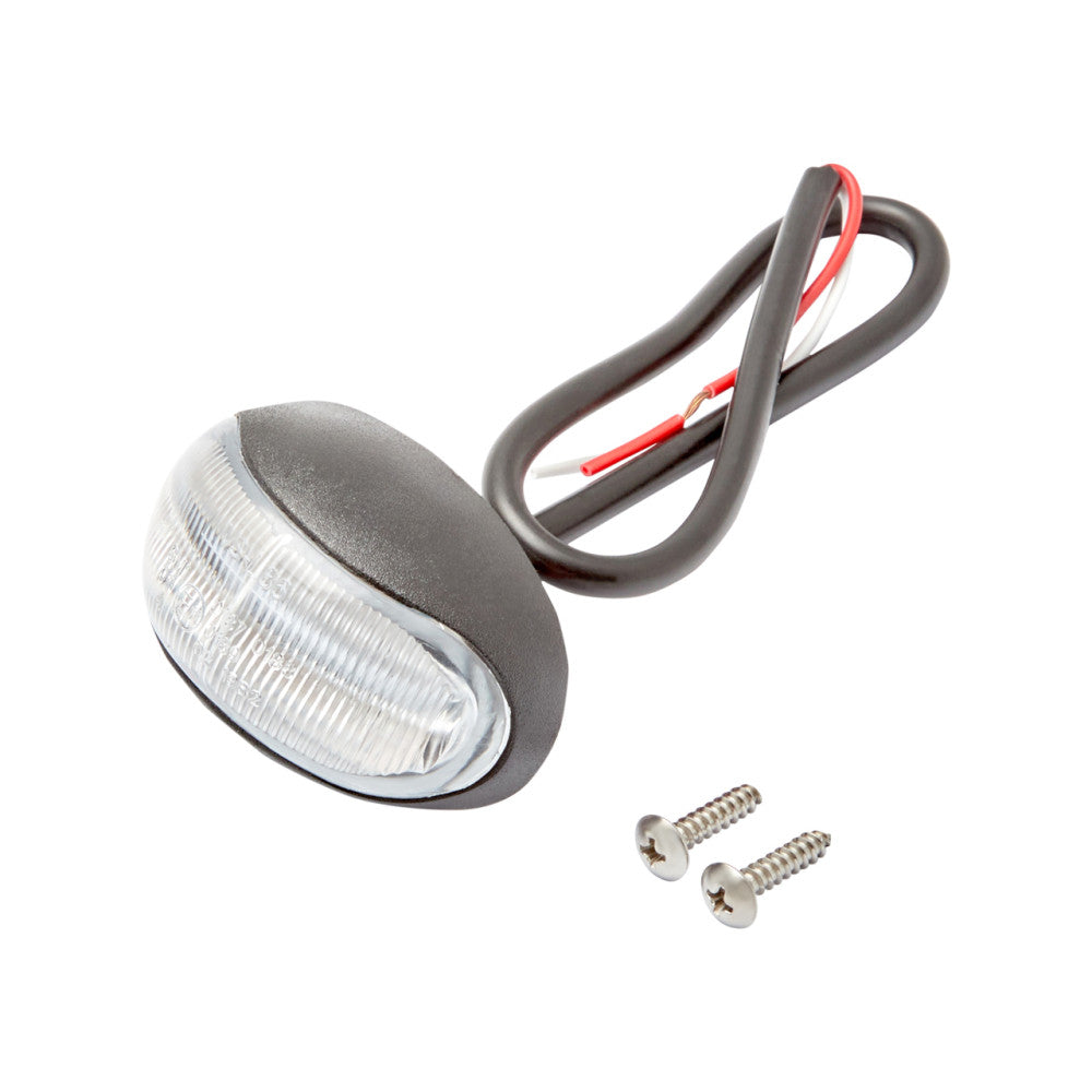 Amber & Red Oval LED Multi Volt Marker Light - 55 x 35mm