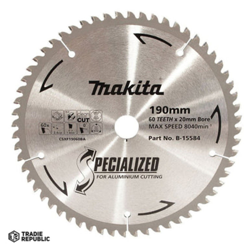 Makita Saw Blade TCT Aluminium 190x20mm 60T