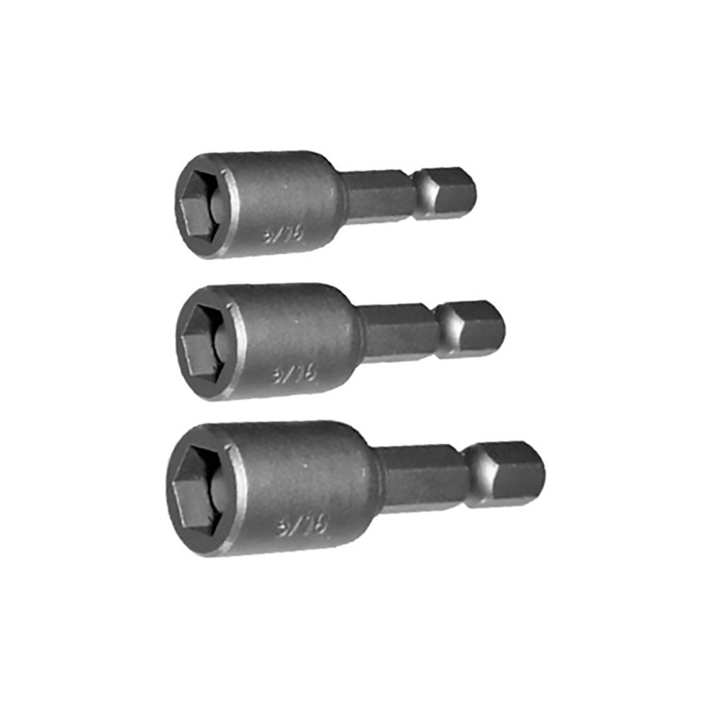 T&E Tools 3Pc Magnetic Nut Setters
