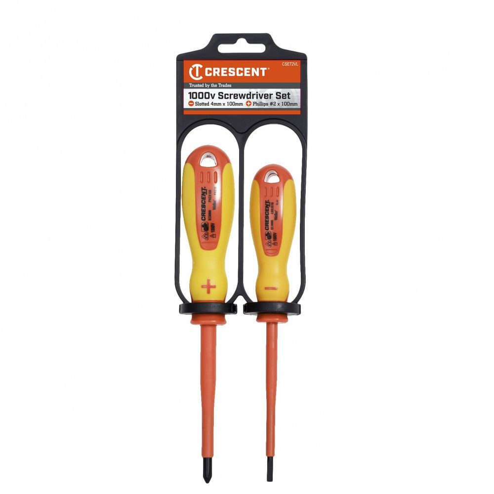 Crescent 2Pc 1000V Screwdriver Set