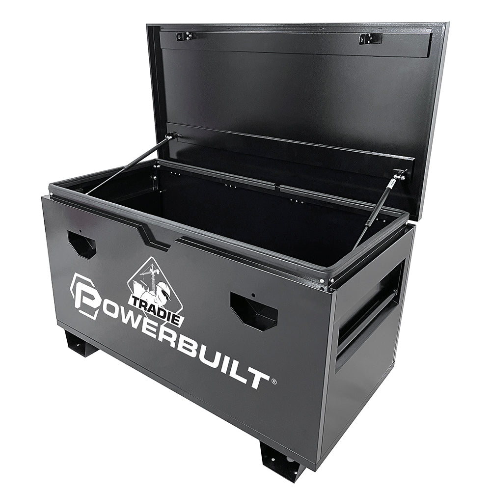 Tradie Site Storage Box 48" Black (Flat Pack)