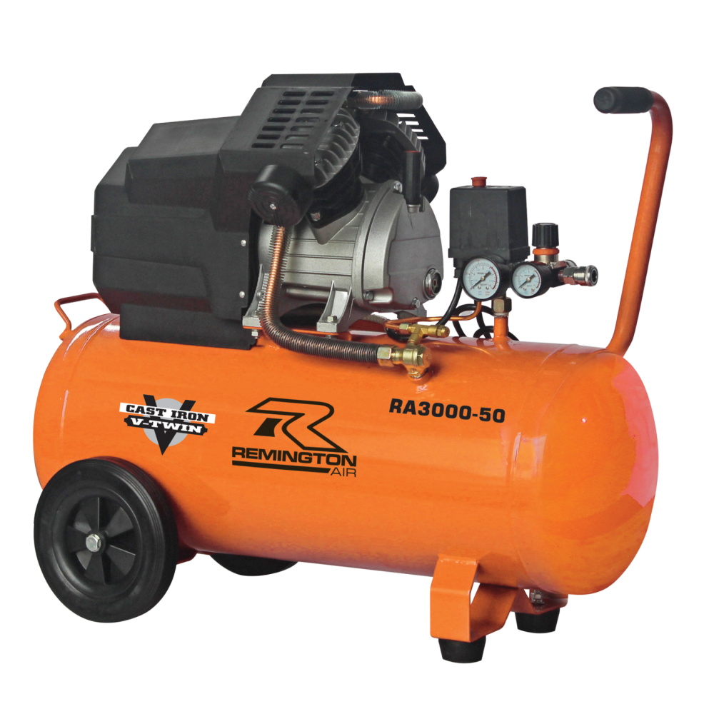 Remington 3.0HP 50L Direct Drive V-Twin Air Compressor