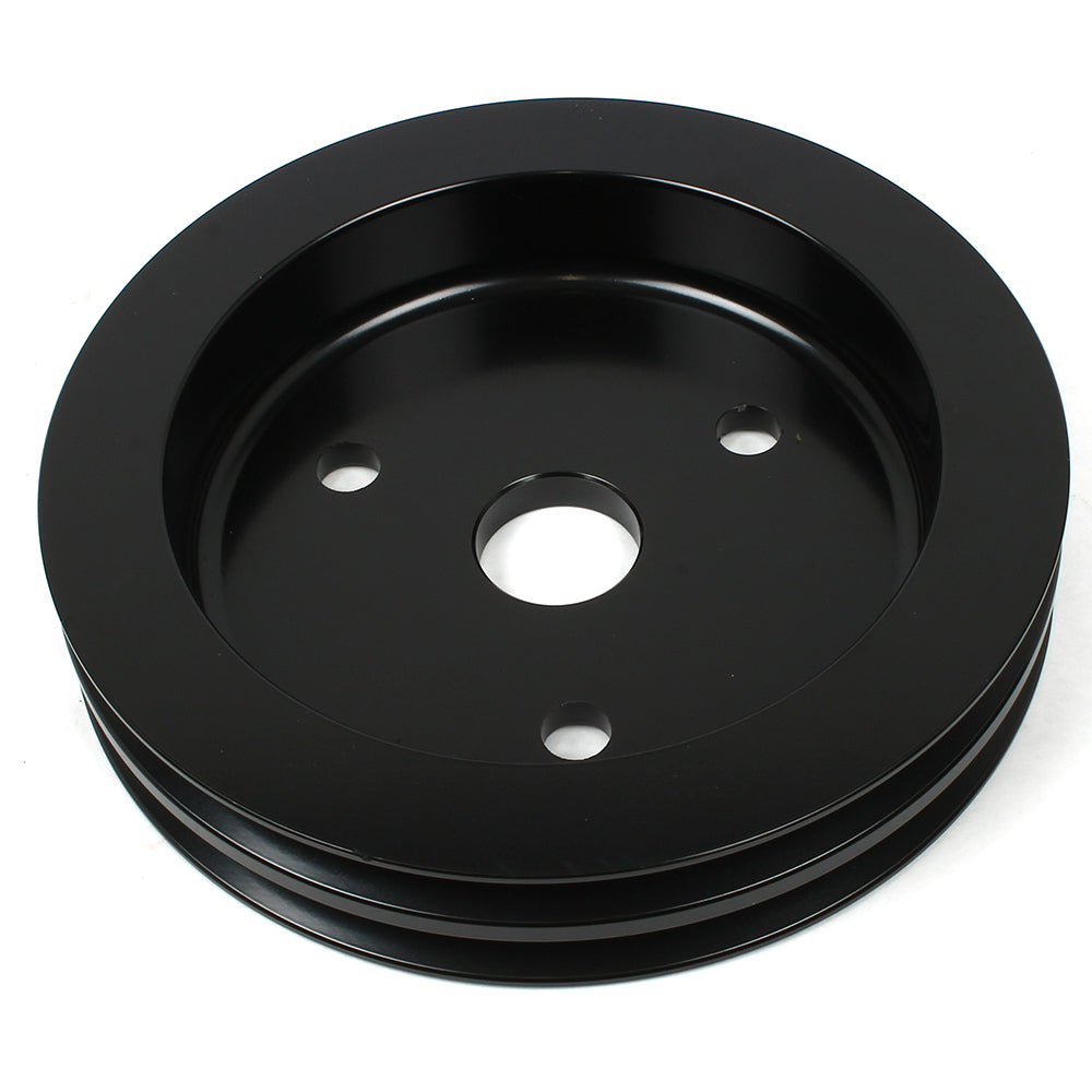 1955-68 Chev SB Alloy Pulley - Short Crank Double Groove