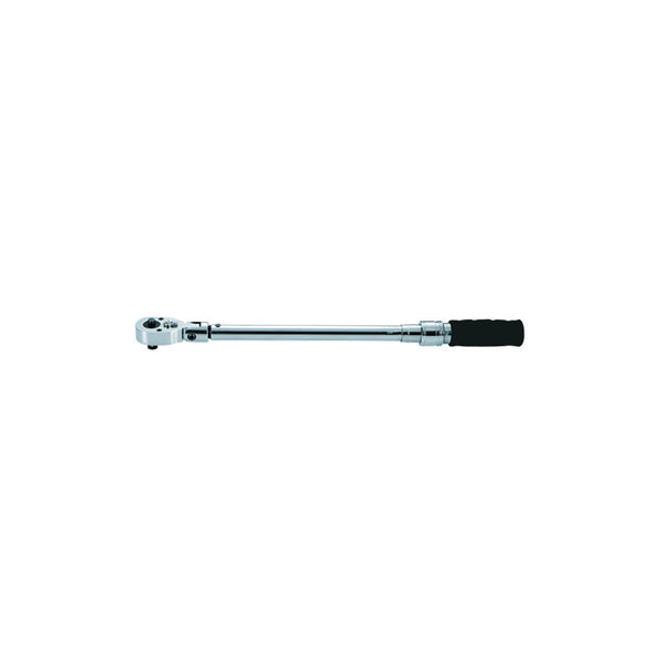 T&E 1/2" Dr. Clicker Torque Wrench, Flex-Head, 40 - 210 Nm (30 - 155 Ft/Lb)