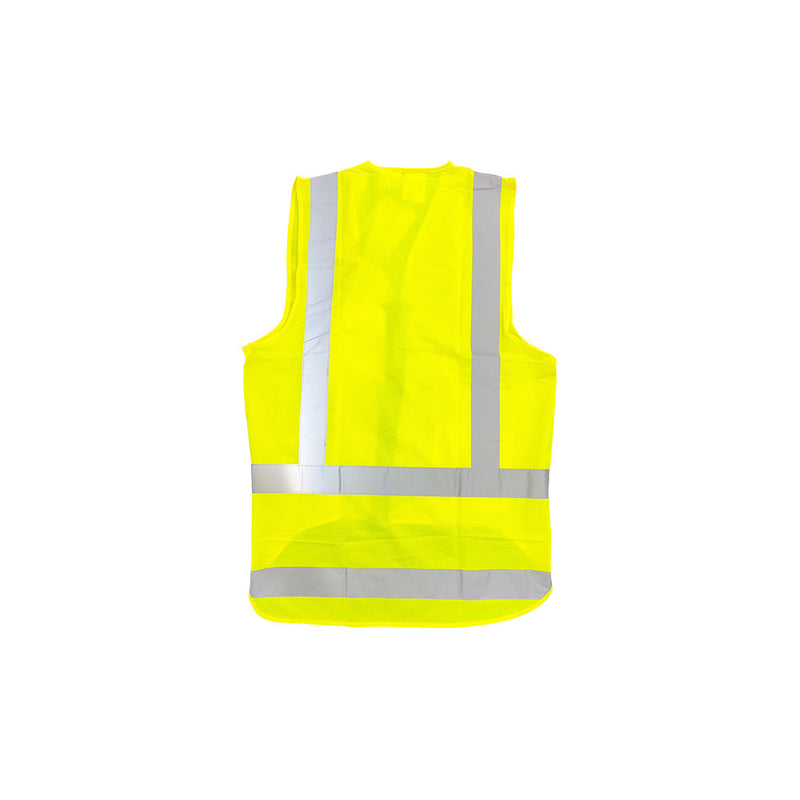 Yellow HiViz X-Back Vest Transit LRG - 5 Pack