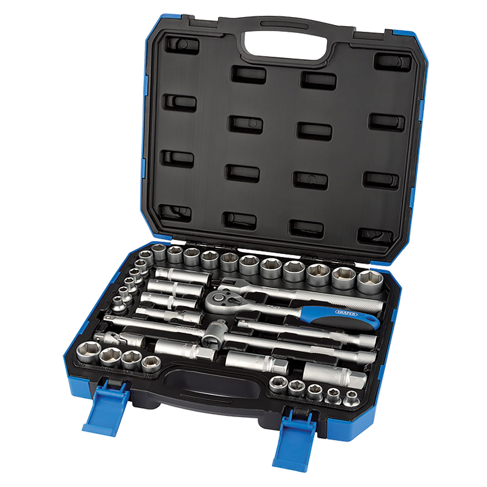 DRAPER 3/8 Inch Drive Metric Socket Set - 39pc