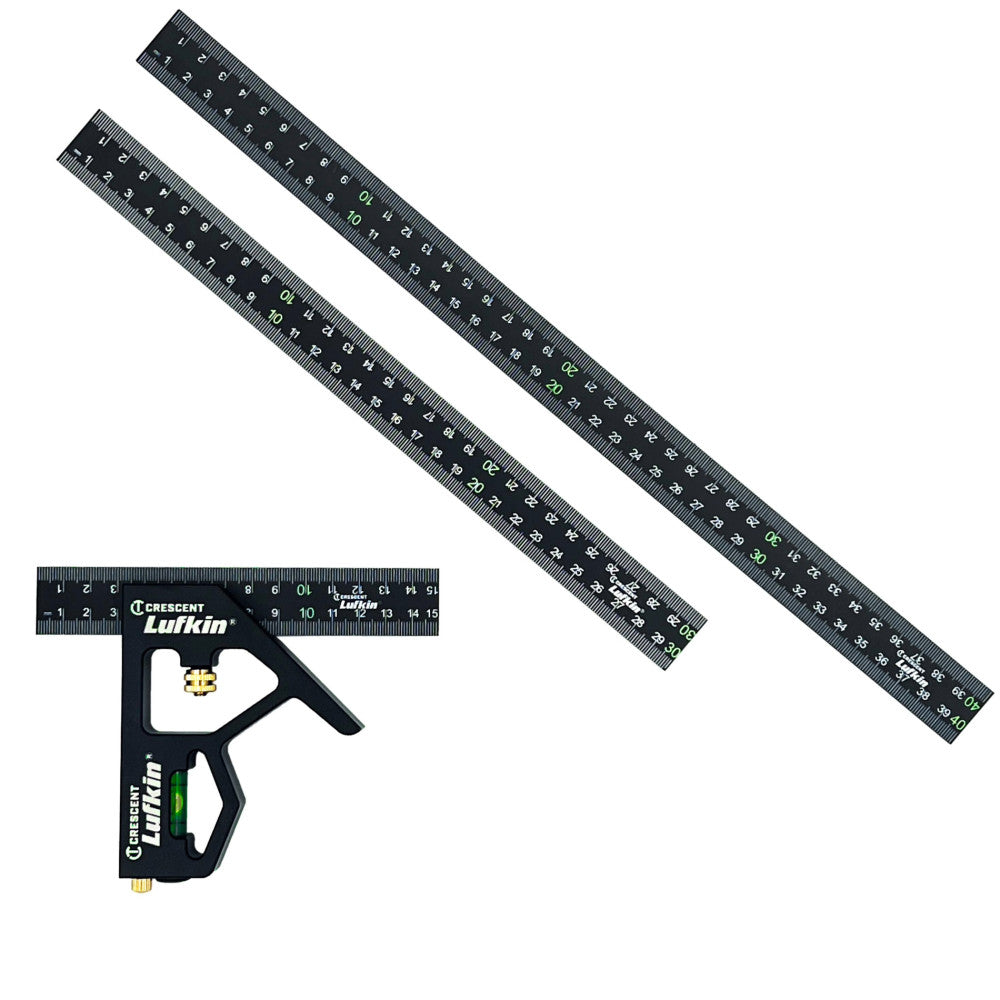 Crescent 3Pc 150mm, 300mm, & 400mm Nite Eye Combination Square